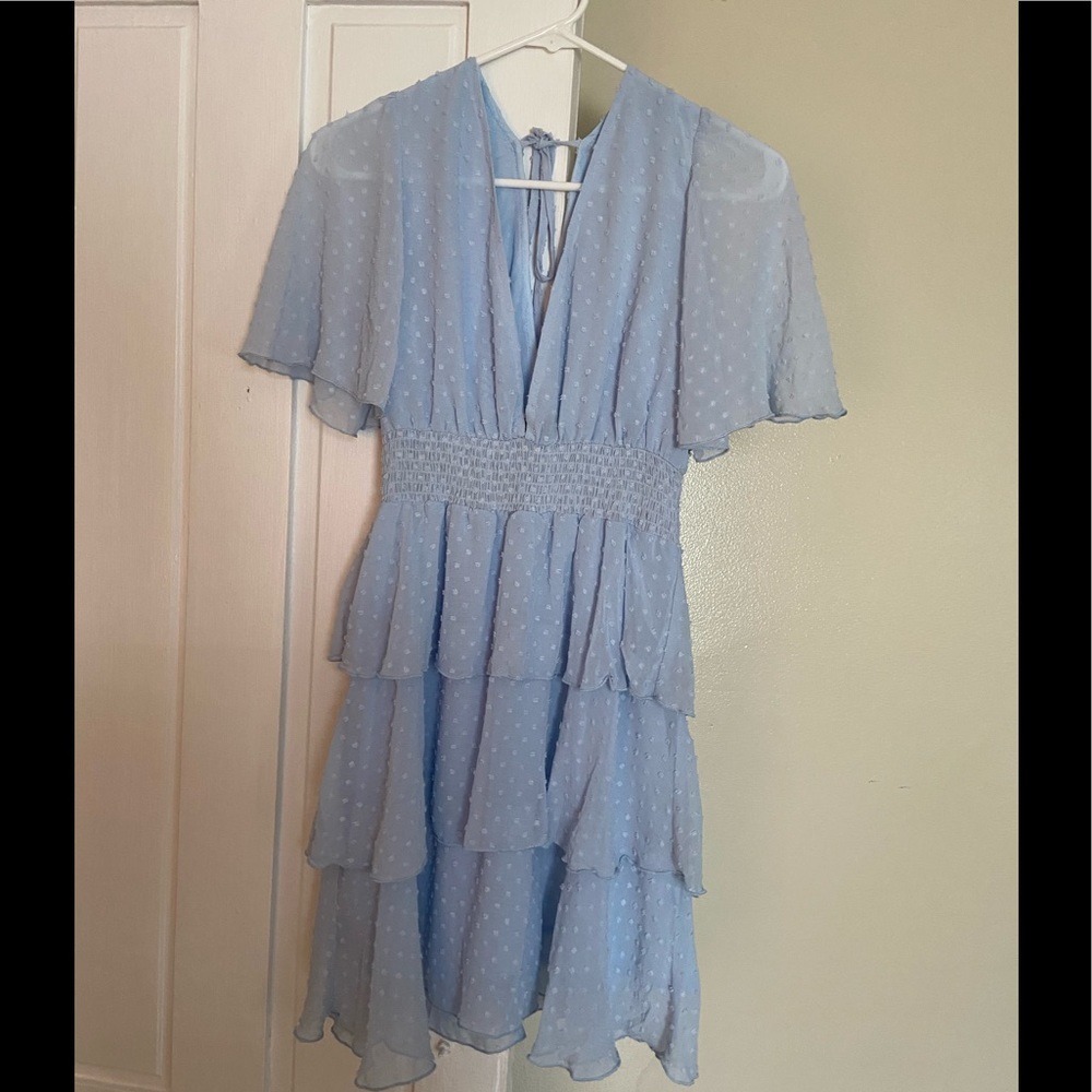 Baby blue dress